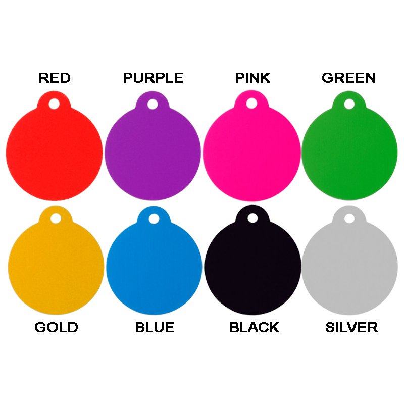 ROUND PET TAG - ALUMINIUM (LARGE) - Hock Gift Shop | Army Online Store in Singapore