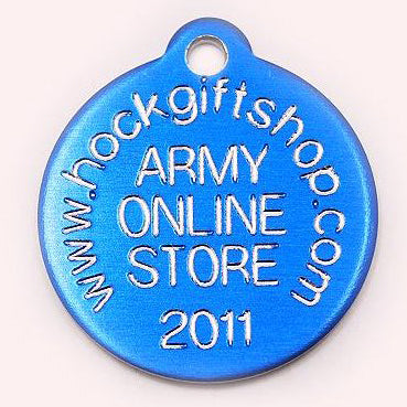 ROUND PET TAG - ALUMINIUM (SMALL) - Hock Gift Shop | Army Online Store in Singapore