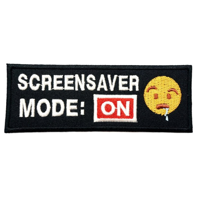 SCREENSAVER MODE ON PATCH - BLACK - Hock Gift Shop | Army Online Store in Singapore