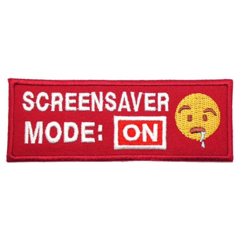SCREENSAVER MODE ON PATCH - RED - Hock Gift Shop | Army Online Store in Singapore