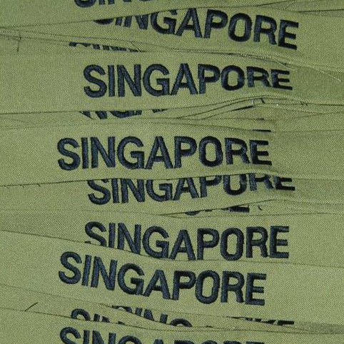 SINGAPORE COUNTRY TAG - OLIVE GREEN - Hock Gift Shop | Army Online Store in Singapore