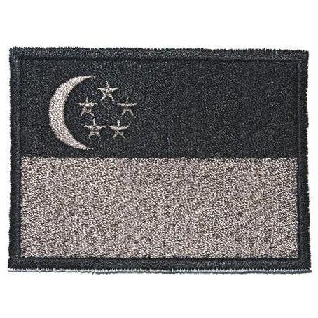 SINGAPORE FLAG - BLACK BORDER (LARGE) - Hock Gift Shop | Army Online Store in Singapore