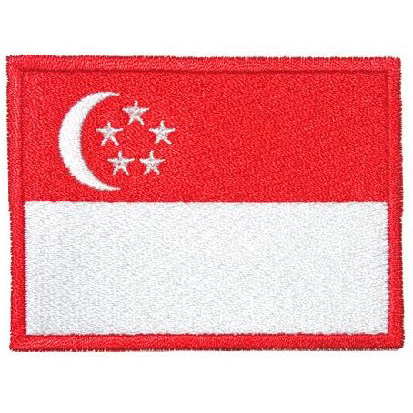 SINGAPORE FLAG - RED BORDER (LARGE) - Hock Gift Shop | Army Online Store in Singapore