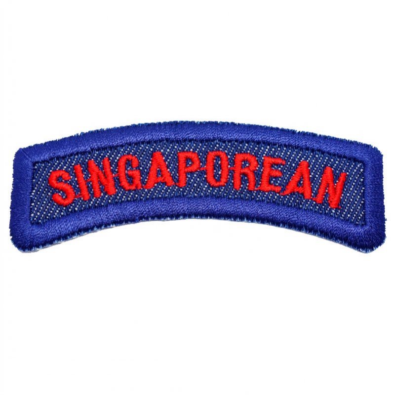 SINGAPOREAN TAB - DENIM, RED - Hock Gift Shop | Army Online Store in Singapore