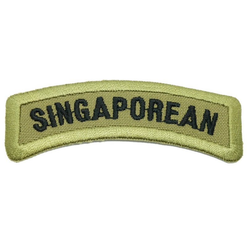 SINGAPOREAN TAB - OLIVE GREEN BORDER - Hock Gift Shop | Army Online Store in Singapore