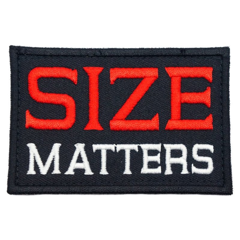SIZE MATTERS PATCH - BLACK - Hock Gift Shop | Army Online Store in Singapore