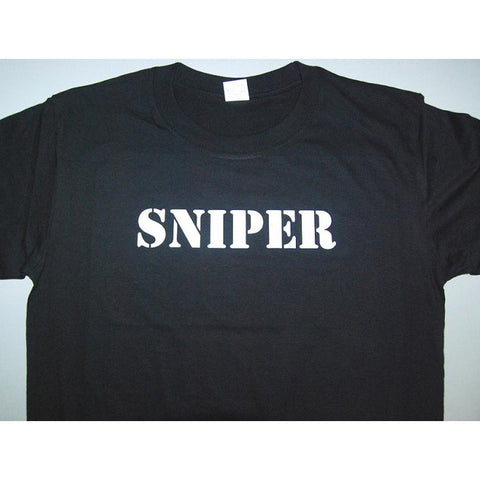 HGS T-SHIRT - SNIPER (WHITE PRINT) - Hock Gift Shop | Army Online Store in Singapore