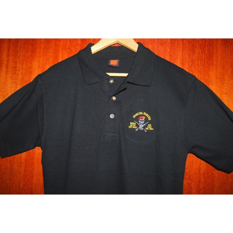 HGS POLO T-SHIRT - SPECIAL FORCES - MESS WITH THE BEST, DIE LIKE THE REST - Hock Gift Shop | Army Online Store in Singapore