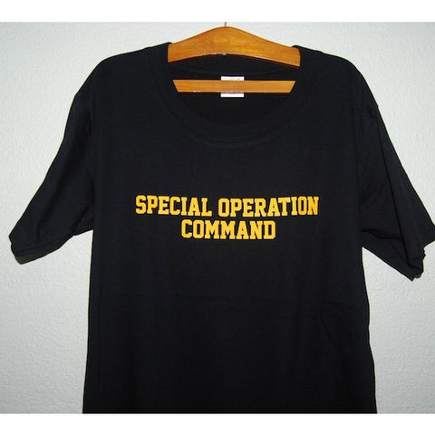HGS T-SHIRT - SPECIAL OPERATION COMMAND (YELLOW PRINT) - Hock Gift Shop | Army Online Store in Singapore