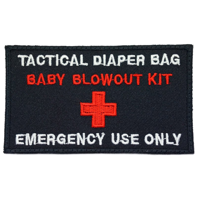 TACTICAL DIAPER BAG PATCH - BLACK - Hock Gift Shop | Army Online Store in Singapore