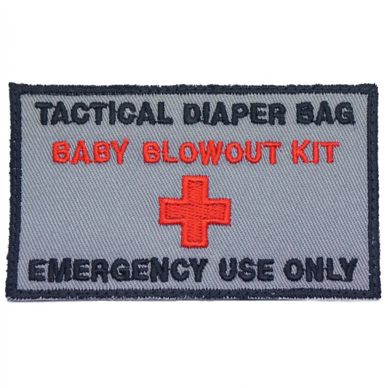 TACTICAL DIAPER BAG PATCH - GREY - Hock Gift Shop | Army Online Store in Singapore
