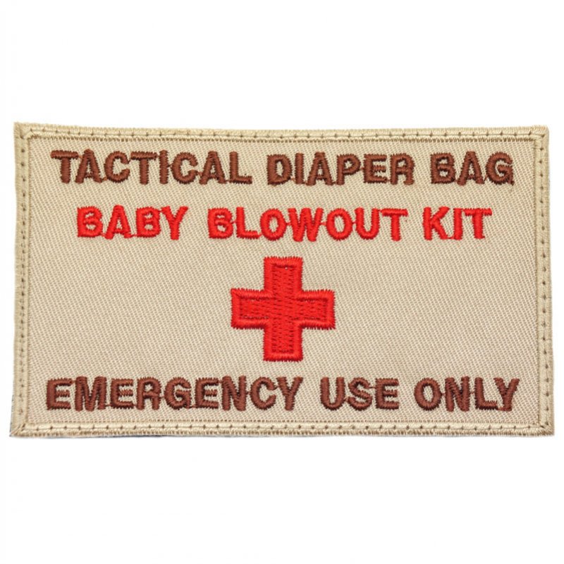 TACTICAL DIAPER BAG PATCH - KHAKI - Hock Gift Shop | Army Online Store in Singapore