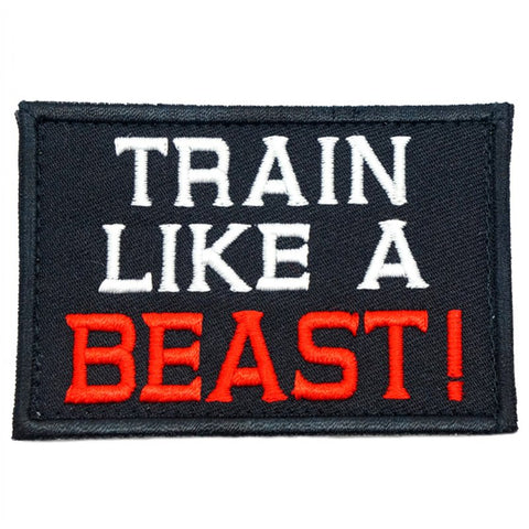 TRAIN LIKE A BEAST PATCH - BLACK - Hock Gift Shop | Army Online Store in Singapore