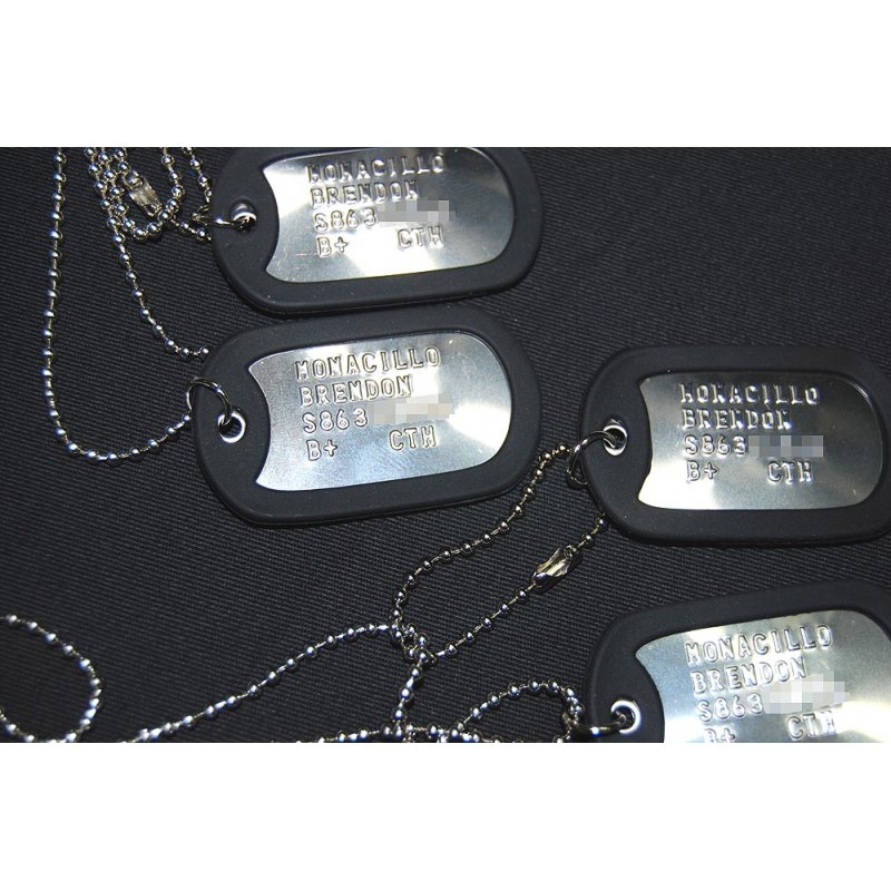 US MILITARY DOG TAG (EMBOSSING)