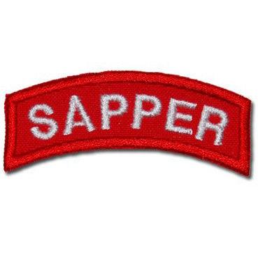 US Sapper Tab Red Patch - Compact 6cm x 2cm – HOCK GIFT SHOP ...