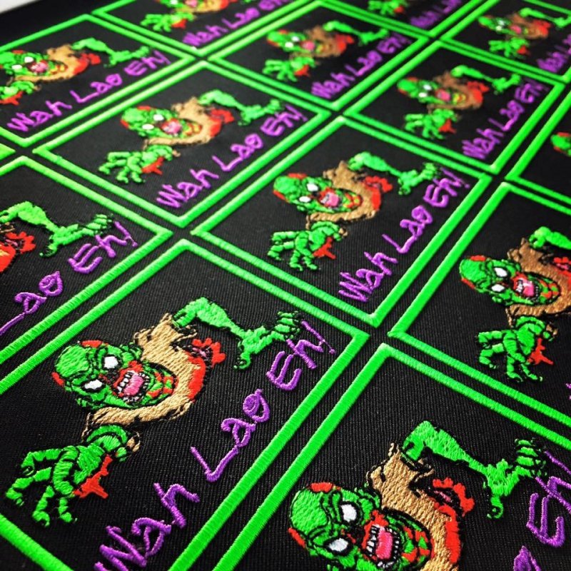 WAH LAO EH ZOMBIE PATCH - HOT PINK - Hock Gift Shop | Army Online Store in Singapore