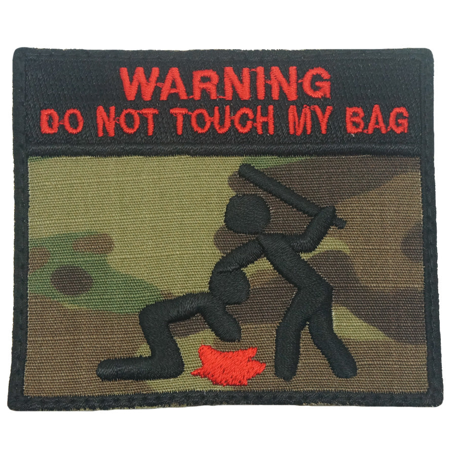 DO NOT TOUCH MY BAG PATCH - MULTICAM