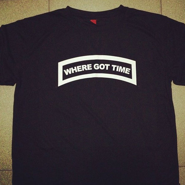 HGS T-SHIRT - WHERE GOT TIME TAB (WHITE) - Hock Gift Shop | Army Online Store in Singapore