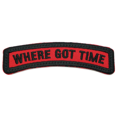 WHERE GOT TIME TAB - RED WITH BLACK - Hock Gift Shop | Army Online Store in Singapore